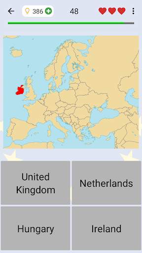 European Countries - Maps Quiz screenshot 1