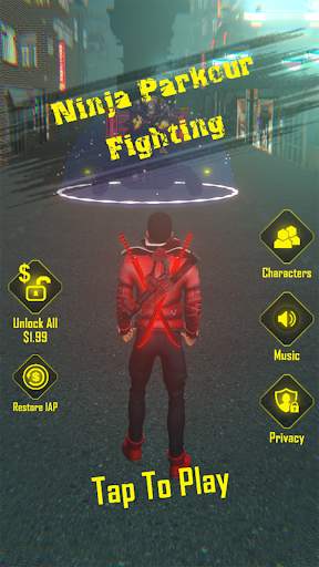 Ninja Parkour Fighting Games screenshot 1
