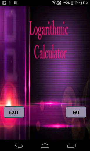 Logarithmic calculator screenshot 1