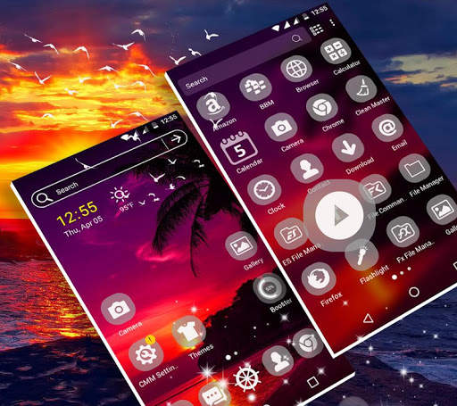 Sunset Launcher Theme screenshot 1