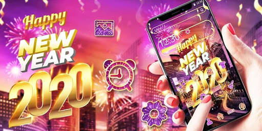 Neon City New Year 2020 Theme screenshot 4