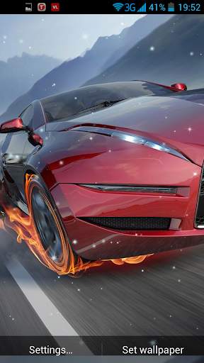 Cars on fire Live Wallpaper screenshot 3