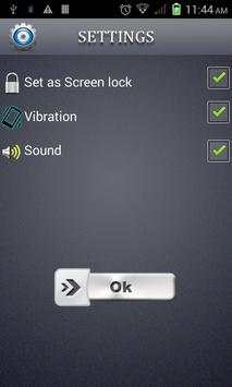 Drag Finger Screen Lock screenshot 1