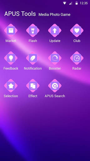 Purple-APUS Launcher theme screenshot 3