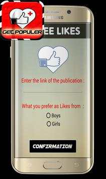 Likes for Facebook Prank screenshot 7
