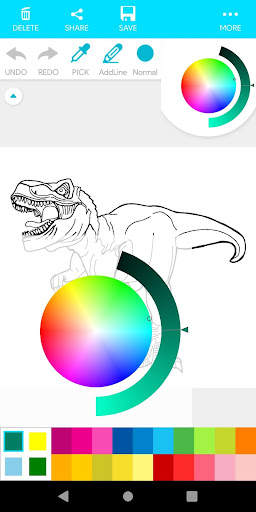 Coloring Dinosaurs New screenshot 5