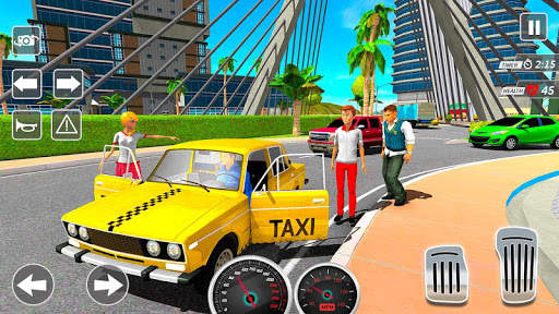 Taxi Driving Simulator City Car New Games 2021 screenshot 1