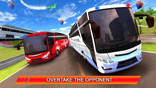 Ultimate US Police Bus Racing: Bus Simulator 2021 screenshot 1