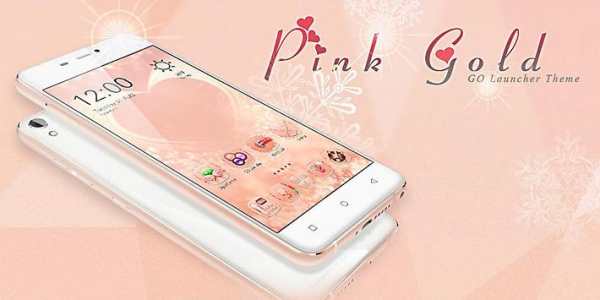 Pink Gold GO Launcher Theme screenshot 8