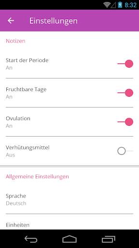 Ovu Menstruationstracker screenshot 3
