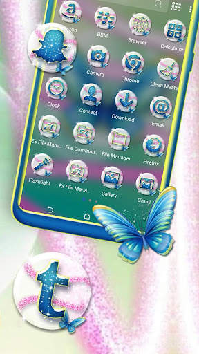 Butterfly Glitter Theme screenshot 2
