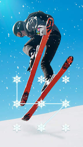 AppLock Live Theme Skiing – Paid Theme скриншот 1