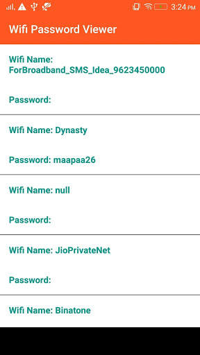 Wifi Password Viewer(Root Access Required) скриншот 1