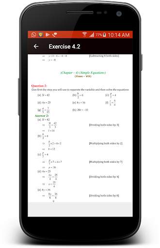 7th Class - CBSE Maths Solutio screenshot 3