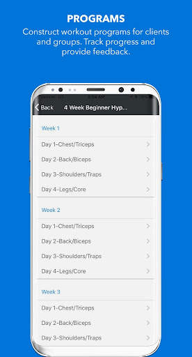 Training App (by GymCloud) screenshot 1