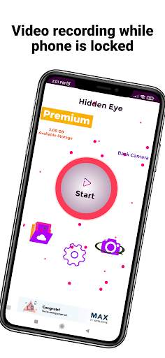Hidden Eye - Video Recorder screenshot 3