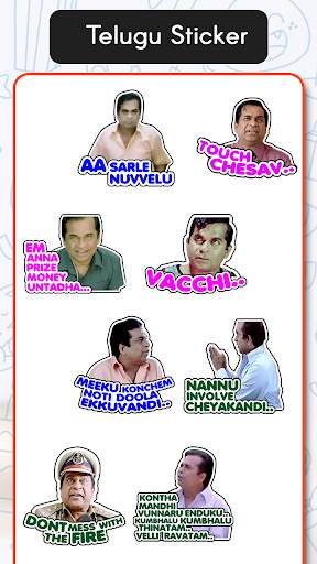 Telugu Sticker For Whatsapp - Telugu WAStickerApps screenshot 4