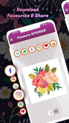 Flowers GIF : Flower Stickers For Whatsapp screenshot 3