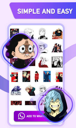 Anime Stickers for WhatsApp-Animated Anime Sticker screenshot 3