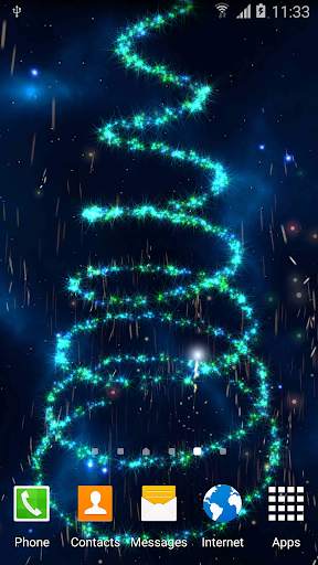3D Christmas Tree Wallpaper screenshot 2