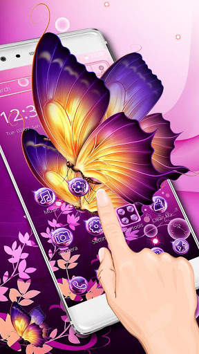 Sparkling Butterfly wand Theme screenshot 3