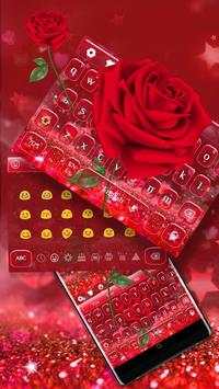 Beautiful Red Rose Keyboard screenshot 1