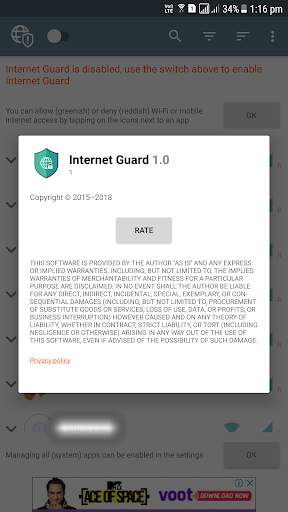 Internet Guard - No Root Firewall and Data Saver screenshot 2