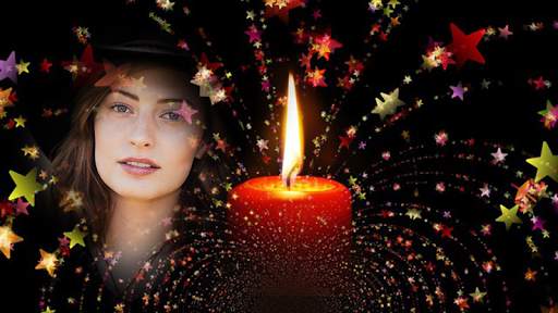 candle flame light photo frame costume editor screenshot 4