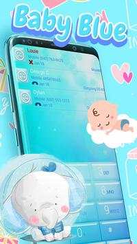 Baby Blue Dialer Theme screenshot 1