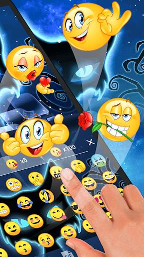 Halloween Cat Emoji Keyboard screenshot 1