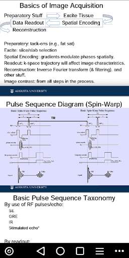 Overview of MRI Pulse Sequences screenshot 3