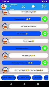 Fake Call Dorae-mon & Chat Video Call 📱 screenshot 3