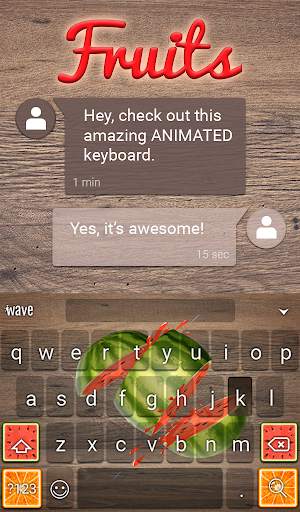 Fruits Animated Keyboard screenshot 3