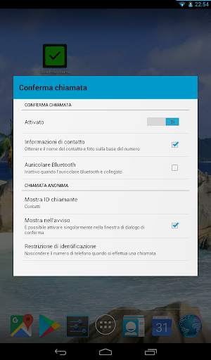 Conferma chiamata screenshot 5