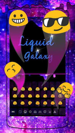 Melting Liquid Galaxy Keyboard Theme screenshot 3