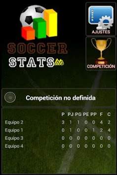 SoccerStats Lite screenshot 1