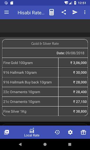 Indian Daily Gold-Silver Hisabi Rate & Calculator screenshot 8