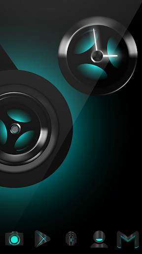 Akila cyan Next Launcher theme screenshot 2