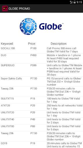 PH Mobile Prefix screenshot 7