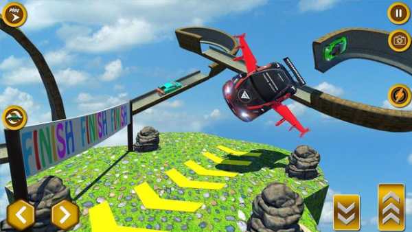Flying Car Extreme Stunts Driving screenshot 3