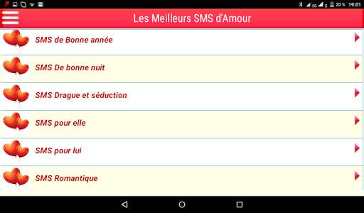 Meilleurs SMS d'Amour Français screenshot 7