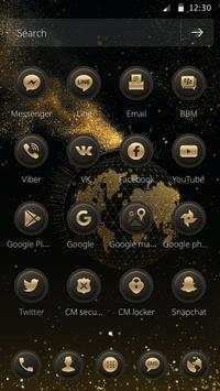 Black gold business desktop theme screenshot 1