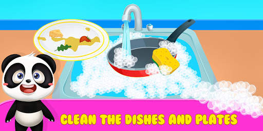 BABY Panda House Clean up Game screenshot 2