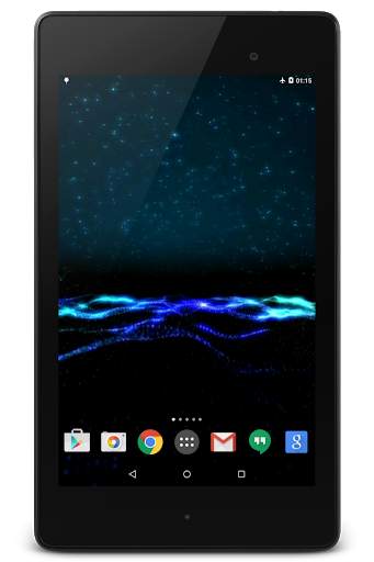 3D Blue Waves Live Wallpaper screenshot 5