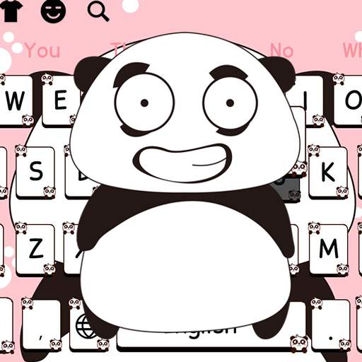 Pink Panda Keyboard Theme 10001001