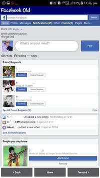 Facebook Old View (Lite Version) स्क्रीनशॉट 3