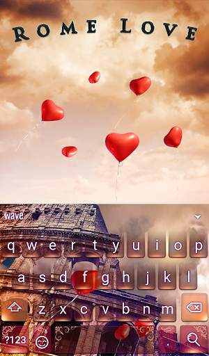 Rome Love Animated Keyboard   Live Wallpaper screenshot 2