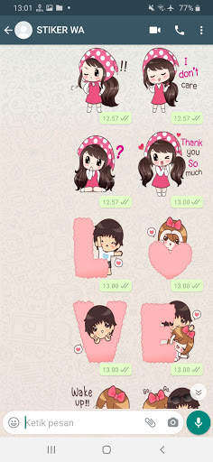 Stiker WA Love Story Couple 2021 WAStickerapps screenshot 3