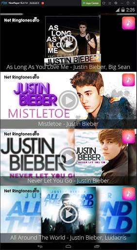 Justin Bieber Best Master Ringtones screenshot 2