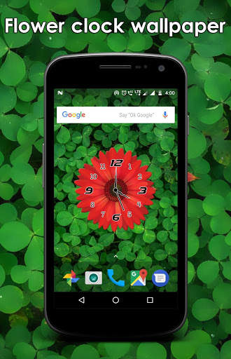 Flower clock live wallpaper screenshot 10